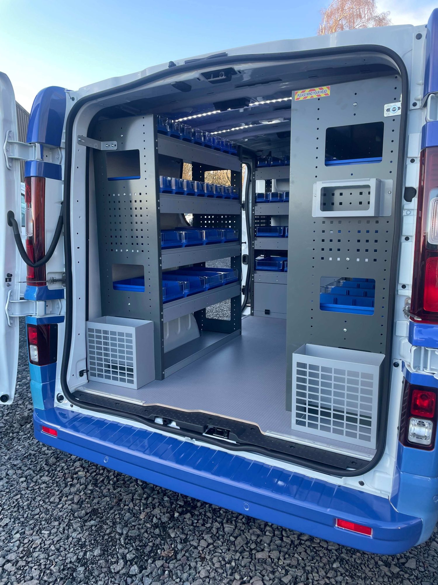 Travelodge van conversion inside